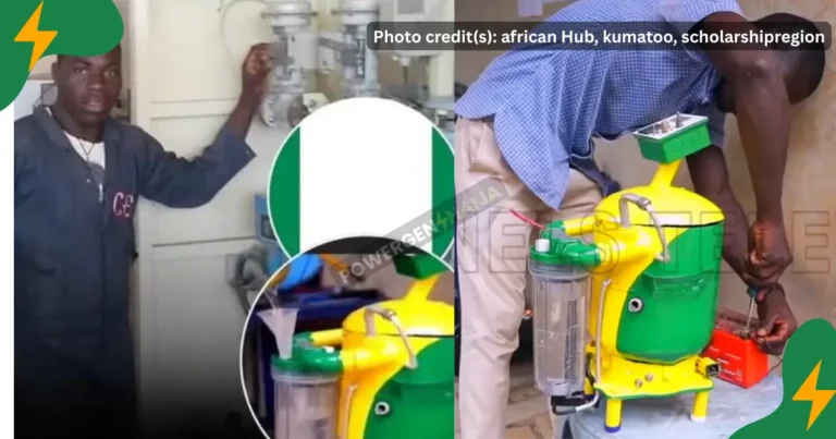 Water‑Powered 1kW Gene.rator Runs 6 Hrs on 1 L. Photo credit(s): african Hub, kumatoo, scholarshipregion